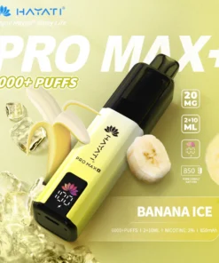 Hayati pro max plus Banana ice 6000 puffs 2% pod kit