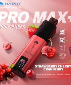 Hayati pro max plus Strawberry Cherry Cranberry 6000 puffs 2% pod kit
