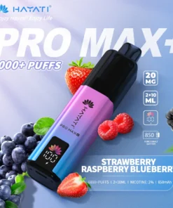 Hayati pro max plus Strawberry Raspberry Blueberry 6000 puffs 2% pod kit