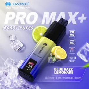 Hayati pro max plus Blue Razz Lemonade 6000 puffs 2% pod kit
