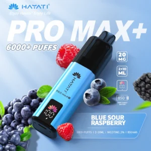 Hayati pro max plus Blue Sour Raspberry 6000 puffs 2% pod kit