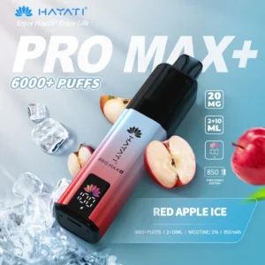 Hayati pro max plus Red Apple Ice 6000 puffs 2% pod kit