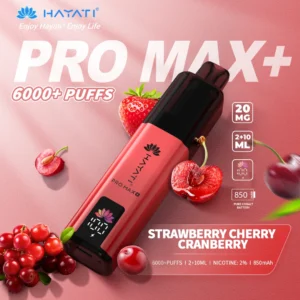 Hayati pro max plus Strawberry Cherry Cranberry 6000 puffs 2% pod kit